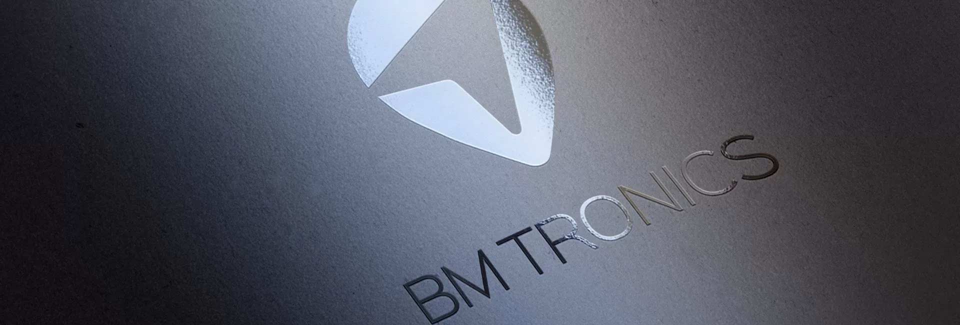BM Tronics logo design