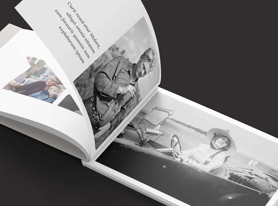 Recollections book design