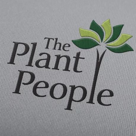 Embroidered logo design for The Plant People