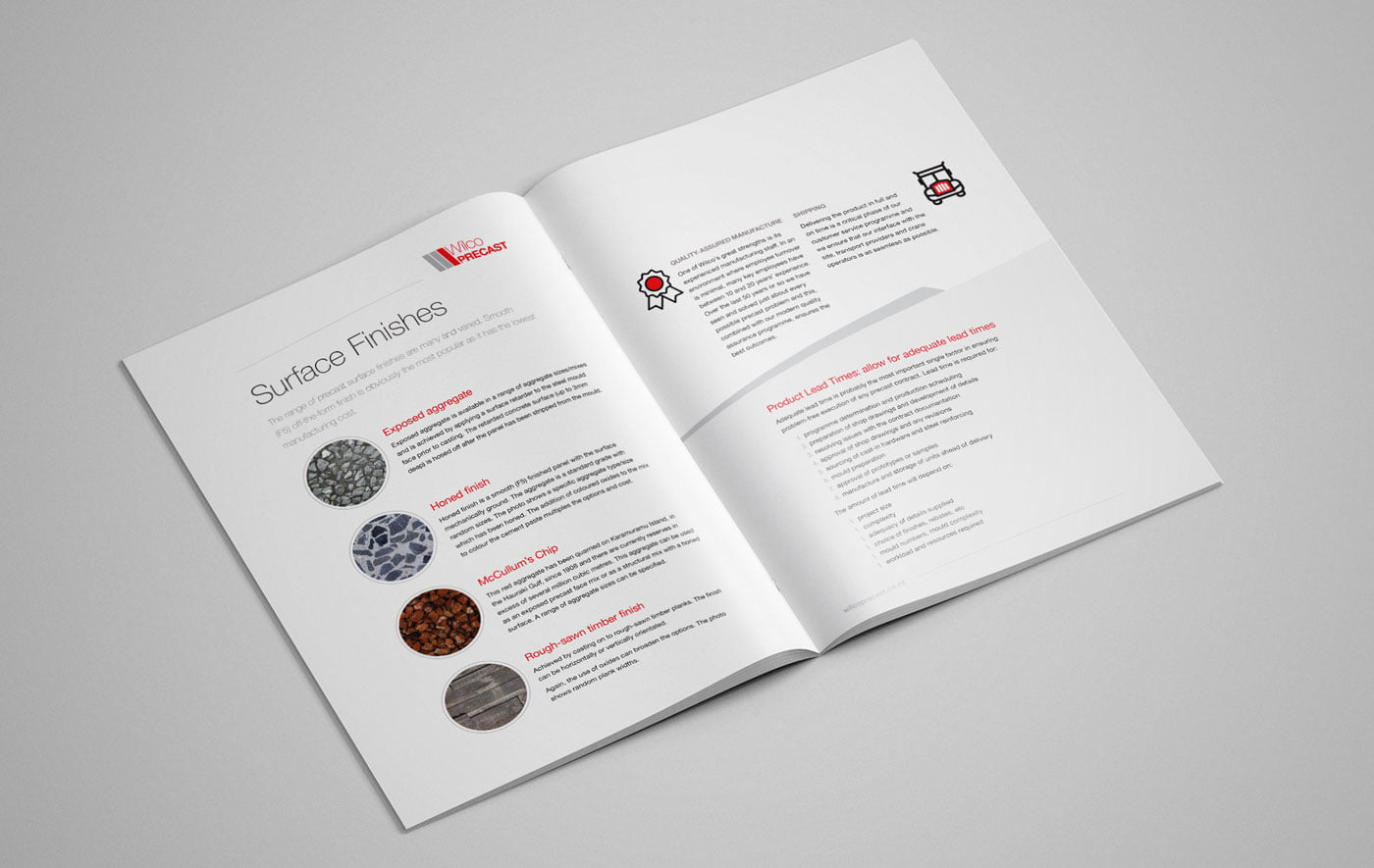 graphic design brochure for wilco