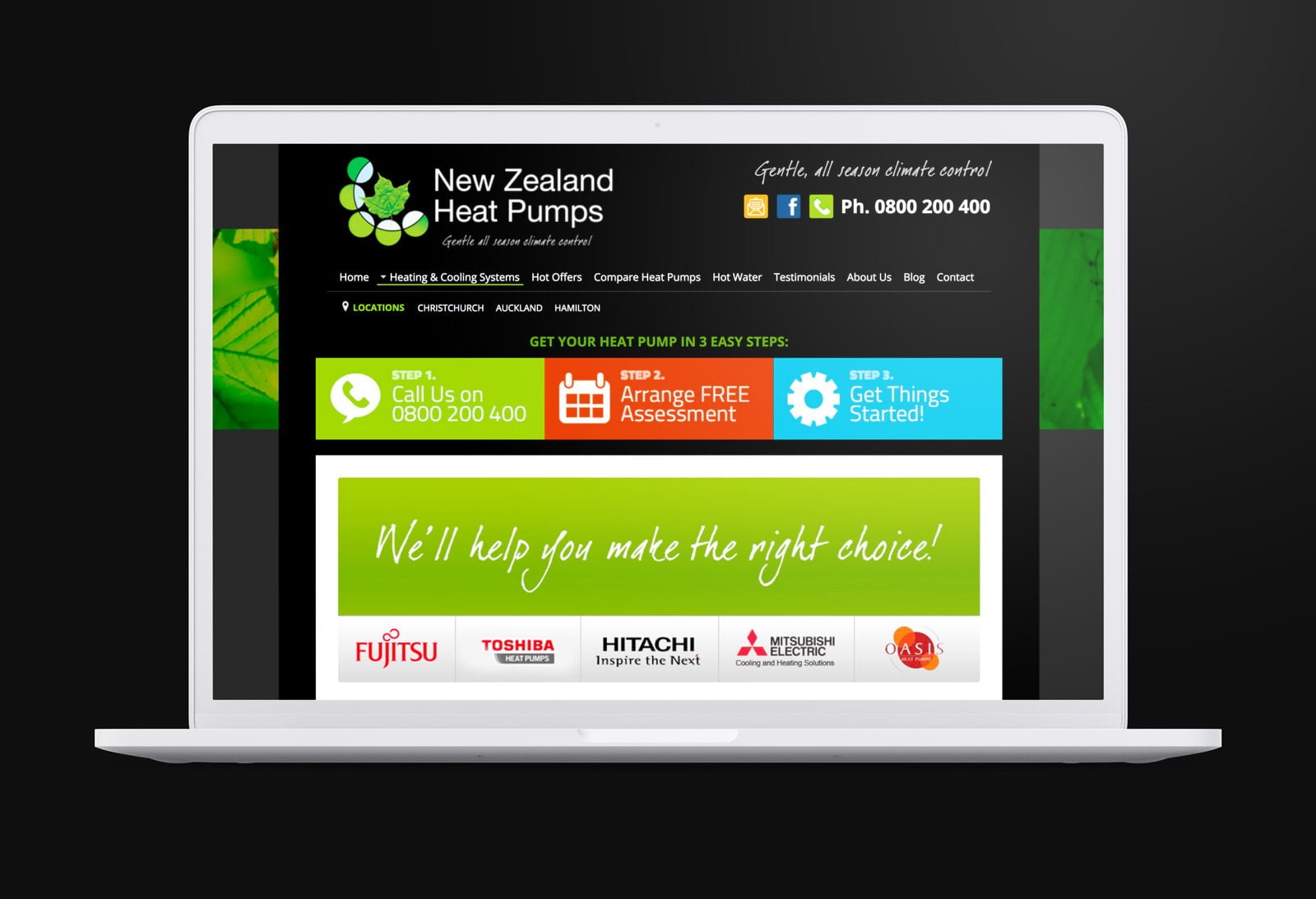 website redesign nzhp before