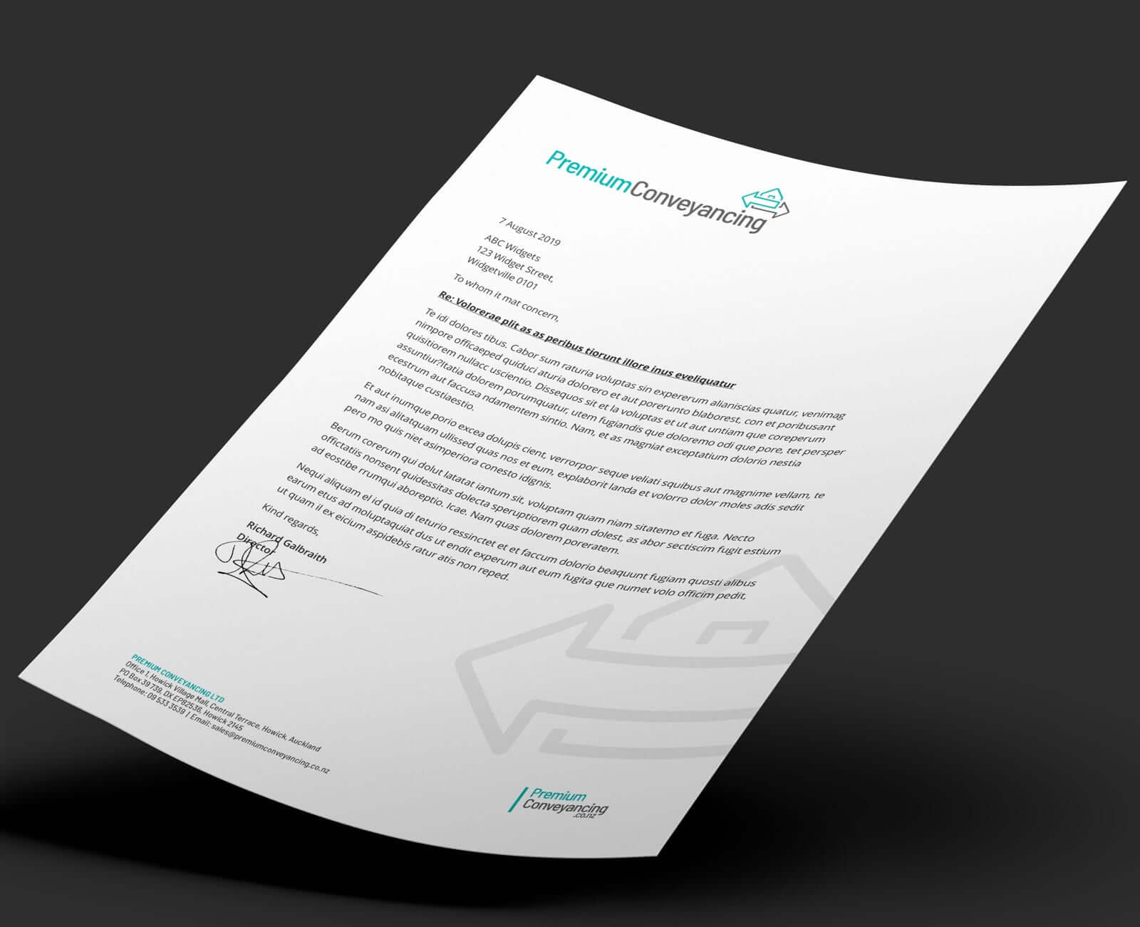 premium-conveyancing-letterhead-design