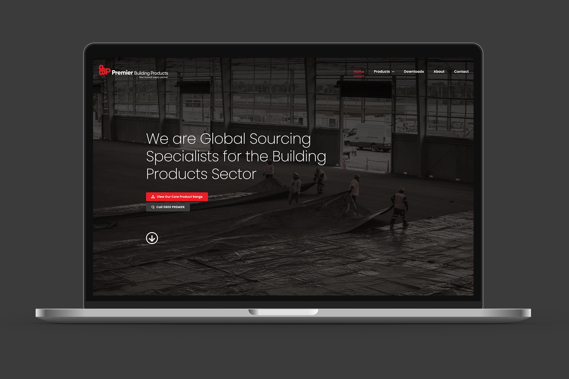 premier building products website redesign